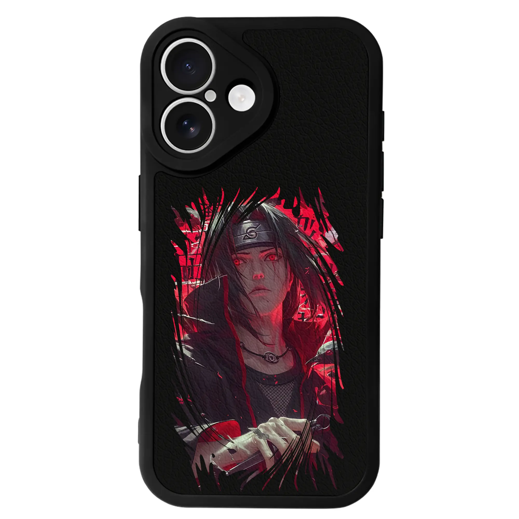 ナルト グッズ うちは イタチ - IPhone 16シリーズ対応 ・ シリコンスマホケース ・ レザー調 ・ 高精度フィット ・ 耐衝撃 ・ ワイヤレス充電対応 ・ 精密カット